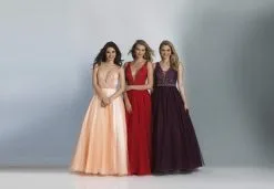 Dave & Johnny - 2503W Pearl Accented Deep V-neck A-line Dress -Hot Sale WEDDING Store dave johnny 2503w pearl accented deep v neck a line dress special occasion dress 5502614339641