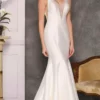 Dave & Johnny Bridal A10470 - V-Neck And Back Bridal Gown