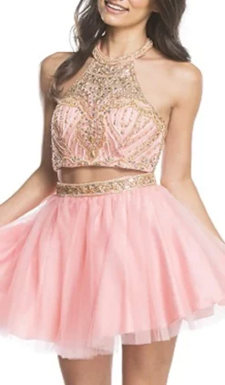 Aspeed Design - Dazzling Two Piece A-line Homecoming Dress -Hot Sale WEDDING Store dazzling two piece a line homecoming dress homecoming dresses 28580985831507