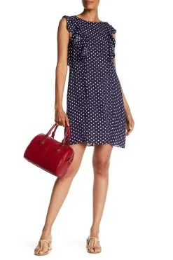 Donna Morgan - D5246M Chiffon Bateau A-line Dress