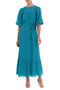 Donna Morgan D7803M - Jewel Neckline A-Line Dress