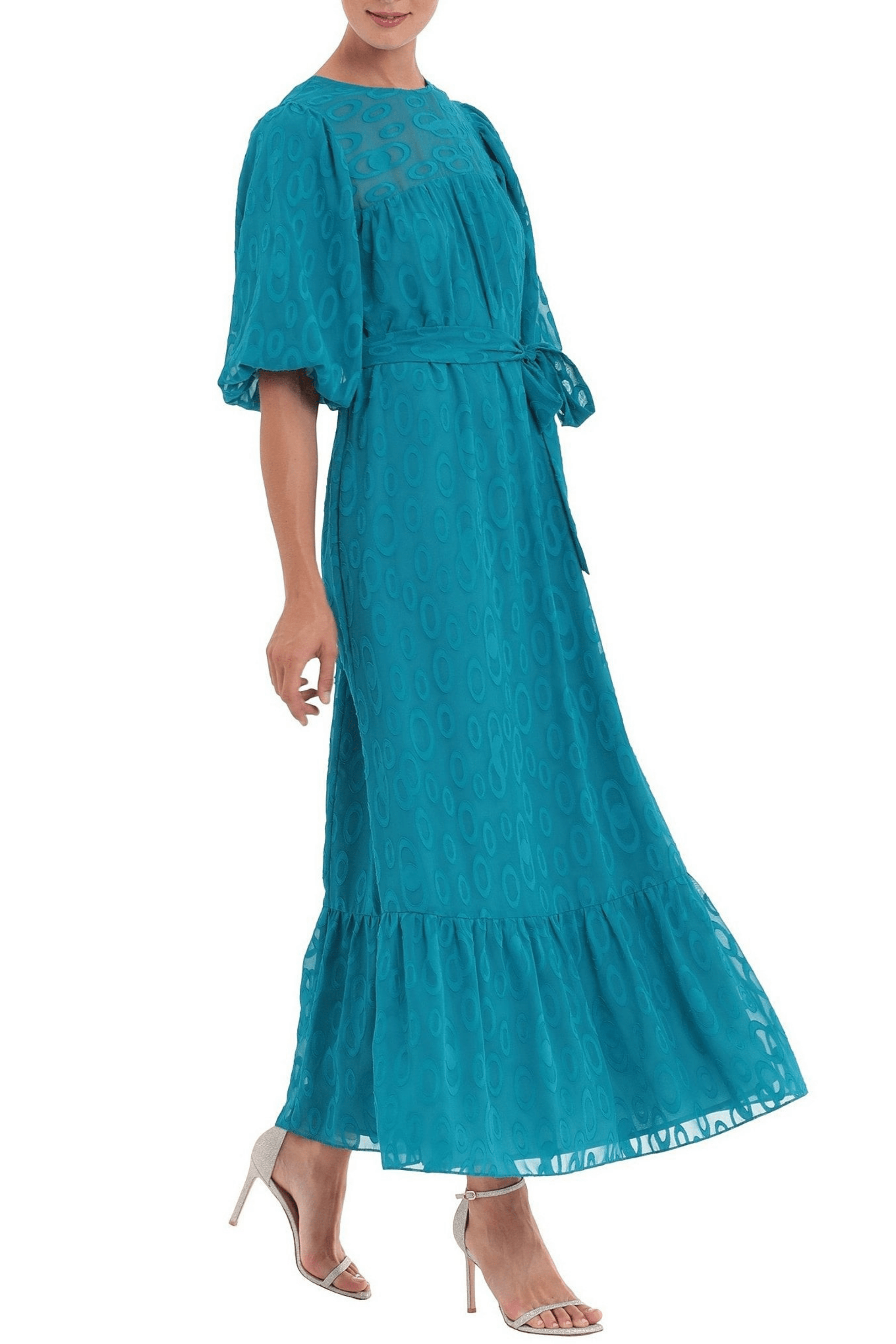 Donna Morgan D7803M - Jewel Neckline A-Line Dress 2 Donna Morgan D7803M - Jewel Neckline A-Line Dress - Image 2