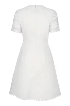 Immediate Apparel - E303N607 Lace V-neck A-line Dress -Hot Sale WEDDING Store elie tahari e303n607 lace v neck a line dress special occasion dress 6918651707475