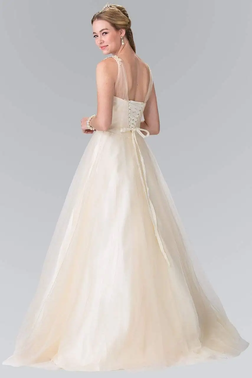 Elizabeth K Bridal - GL2202 Embroidered Ruched Bridal Dress 2 Elizabeth K Bridal - GL2202 Embroidered Ruched Bridal Dress - Image 2