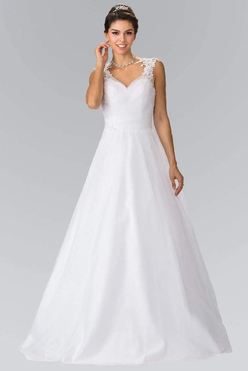 Elizabeth K Bridal - GL2202 Embroidered Ruched Bridal Dress 3 Elizabeth K Bridal - GL2202 Embroidered Ruched Bridal Dress - Image 3