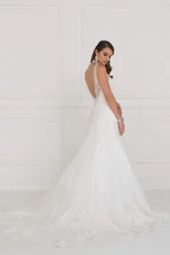 Elizabeth K Bridal - GL2376 Jeweled V-neck Mesh A-line Wedding Gown -Hot Sale WEDDING Store elizabeth k bridal gl2376 jeweled v neck mesh a line wedding gown wedding dresses 5412935893049