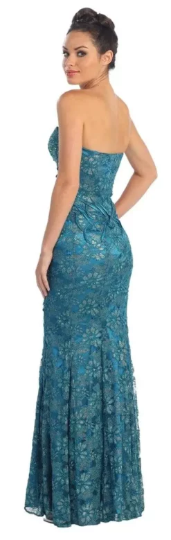 Elizabeth K - GL1006 Strapless Sweetheart Lace Long Dress -Hot Sale WEDDING Store elizabeth k gl1006 strapless sweetheart lace long dress special occasion dress 5412093558841