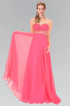 Elizabeth K - GL1075 Lavish Jeweled Strapless Chiffon Gown 8 Elizabeth K - GL1075 Lavish Jeweled Strapless Chiffon Gown -Hot Sale WEDDING Store elizabeth k gl1075 lavish jeweled strapless chiffon gown special occasion dress xs hot pink 5412367859769