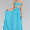 Elizabeth K - GL1118 Jewel Embellished Ruched Sweetheart Dress