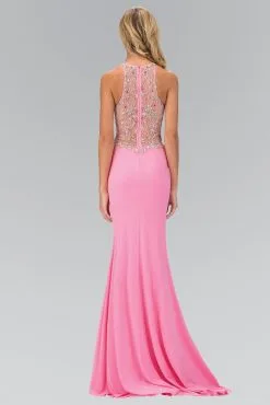 Elizabeth K - GL1324 Jeweled High Neck Jersey Gown -Hot Sale WEDDING Store elizabeth k gl1324 jeweled high neck jersey gown special occasion dress 5412570300473