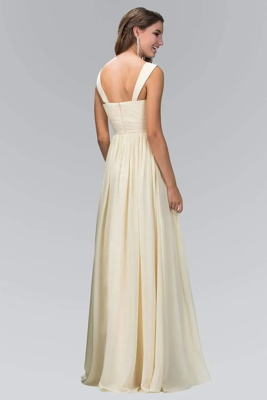 Elizabeth K - GL1386 Sleeveless Shoulder Straps Chiffon Long Dress 4 Elizabeth K - GL1386 Sleeveless Shoulder Straps Chiffon Long Dress - Image 4