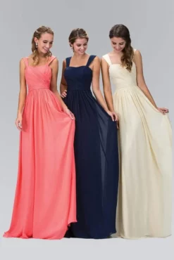Elizabeth K - GL1386 Sleeveless Shoulder Straps Chiffon Long Dress 6 Elizabeth K - GL1386 Sleeveless Shoulder Straps Chiffon Long Dress -Hot Sale WEDDING Store elizabeth k gl1386 sleeveless shoulder straps chiffon long dress bridesmaid dresses xs coral 5412132814905