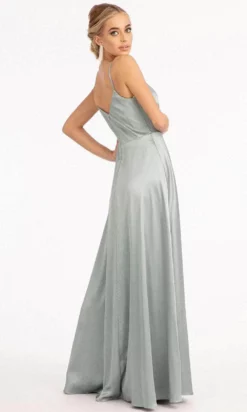 Elizabeth K GL1993 - Spaghetti Strap V-Neck Prom Dress With Slit -Hot Sale WEDDING Store elizabeth k gl1993 spaghetti strap v neck prom dress with slit special occasion dress 30081950154835