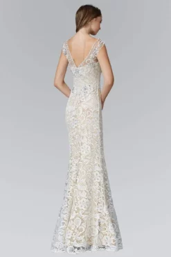 Elizabeth K - GL2059 Jeweled V-Neck Gown 5 Elizabeth K - GL2059 Jeweled V-Neck Gown -Hot Sale WEDDING Store elizabeth k gl2059 jeweled v neck gown special occasion dress xs ivory nude 28845830078547