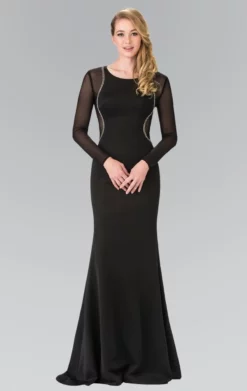 Elizabeth K - GL2284 Beaded Scoop Neck Rome Jersey Sheath Dress -Hot Sale WEDDING Store elizabeth k gl2284 beaded scoop neck rome jersey sheath dress special occasion dress xs black 5412452106297