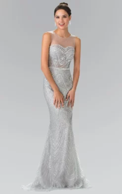 Elizabeth K - GL2337 Embellished Sleeveless Long Dress -Hot Sale WEDDING Store elizabeth k gl2337 embellished sleeveless long dress special occasion dress xs silver 5412718870585