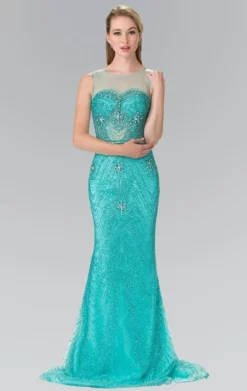 Elizabeth K - GL2337 Embellished Sleeveless Long Dress