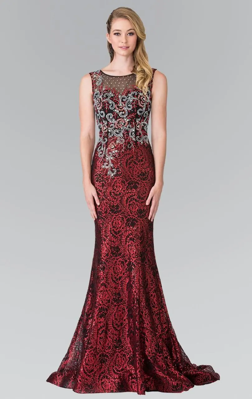 Elizabeth K - GL2341 Sleeveless Beaded Long Dress 1 Elizabeth K - GL2341 Sleeveless Beaded Long Dress