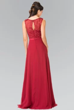 Elizabeth K - GL2364 Embroidered Illusion Top Chiffon A Line Dress 23 Elizabeth K - GL2364 Embroidered Illusion Top Chiffon A Line Dress -Hot Sale WEDDING Store elizabeth k gl2364 embroidered illusion top chiffon a line dress bridesmaid dresses 5412120723513