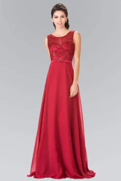Elizabeth K - GL2364 Embroidered Illusion Top Chiffon A Line Dress 22 Elizabeth K - GL2364 Embroidered Illusion Top Chiffon A Line Dress -Hot Sale WEDDING Store elizabeth k gl2364 embroidered illusion top chiffon a line dress bridesmaid dresses xs burgundy 28960629751891