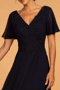Elizabeth K - GL2520 Embroidered V-Neck A-Line Evening Gown 14 Elizabeth K - GL2520 Embroidered V-Neck A-Line Evening Gown -Hot Sale WEDDING Store elizabeth k gl2520 embroidered v neck a line evening gown special occasion dress 6259207307321