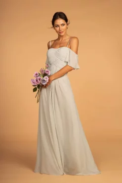 Elizabeth K - GL2615 Pleated Straight Across Neck Chiffon Dress 14 Elizabeth K - GL2615 Pleated Straight Across Neck Chiffon Dress -Hot Sale WEDDING Store elizabeth k gl2615 pleated straight across neck chiffon dress bridesmaid dresses xs sage 28801332969555