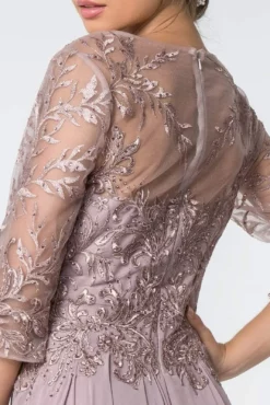 Elizabeth K - GL2810 Embroidered Bateau Chiffon A-line Gown -Hot Sale WEDDING Store elizabeth k gl2810 embroidered bateau chiffon a line gown mother of the bride dresses 28034121171027