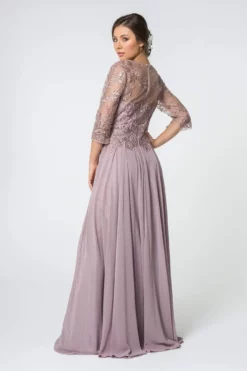 Elizabeth K - GL2810 Embroidered Bateau Chiffon A-line Gown -Hot Sale WEDDING Store elizabeth k gl2810 embroidered bateau chiffon a line gown mother of the bride dresses 28332562448467