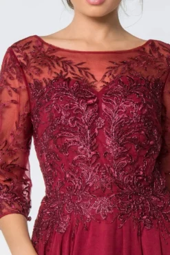 Elizabeth K - GL2810 Embroidered Bateau Chiffon A-line Gown -Hot Sale WEDDING Store elizabeth k gl2810 embroidered bateau chiffon a line gown mother of the bride dresses 28840871034963