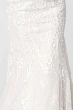 Elizabeth K - GL2820 Embellished Lace Deep V-neck Trumpet Gown -Hot Sale WEDDING Store elizabeth k gl2820 embellished lace deep v neck trumpet gown wedding dresses 12068167254099
