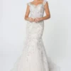 Elizabeth K - GL2822 Jewel Embroidered Sweetheart Trumpet Gown