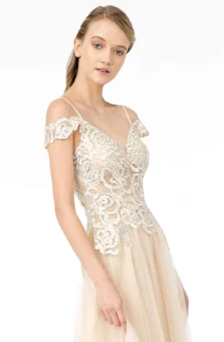 Elizabeth K - GL2953 Embroidered Off-Shoulder Mesh A-Line Gown 22 Elizabeth K - GL2953 Embroidered Off-Shoulder Mesh A-Line Gown -Hot Sale WEDDING Store elizabeth k gl2953 embroidered off shoulder mesh a line gown bridesmaid dresses 28767671779411