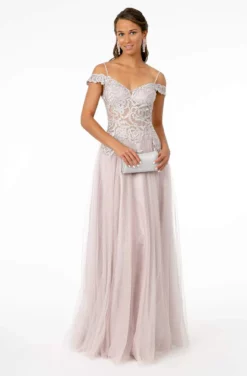Elizabeth K - GL2953 Embroidered Off-Shoulder Mesh A-Line Gown 16 Elizabeth K - GL2953 Embroidered Off-Shoulder Mesh A-Line Gown -Hot Sale WEDDING Store elizabeth k gl2953 embroidered off shoulder mesh a line gown bridesmaid dresses xs mauve 28269886570579