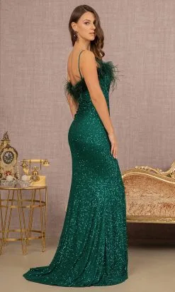 Elizabeth K GL3113 - Feathered Trim Sweetheart Evening Gown -Hot Sale WEDDING Store elizabeth k gl3113 feathered trim sweetheart evening gown special occasion dress 31979187732563