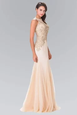 Elizabeth K - Gold Embroidered Tulle Trumpet Gown GL2283 14 Elizabeth K - Gold Embroidered Tulle Trumpet Gown GL2283 -Hot Sale WEDDING Store elizabeth k gold embroidered tulle trumpet gown gl2283 special occasion dress xs champagne 5412305010745