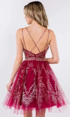 Elizabeth K - GS1965 Jeweled Waist Glitter A-Line Dress 17 Elizabeth K - GS1965 Jeweled Waist Glitter A-Line Dress -Hot Sale WEDDING Store elizabeth k gs1965 jeweled waist glitter a line dress cocktail dresses 28977340252243