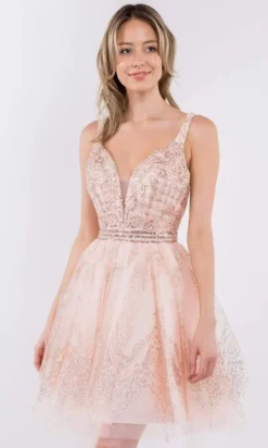 Elizabeth K - GS1965 Jeweled Waist Glitter A-Line Dress 14 Elizabeth K - GS1965 Jeweled Waist Glitter A-Line Dress -Hot Sale WEDDING Store elizabeth k gs1965 jeweled waist glitter a line dress cocktail dresses 28977351983187