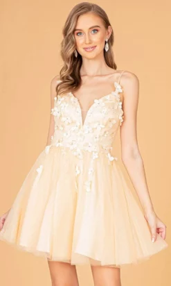 Elizabeth K GS3090 - 3D Florals Cocktail Dress 22 Elizabeth K GS3090 - 3D Florals Cocktail Dress -Hot Sale WEDDING Store elizabeth k gs3090 3d florals cocktail dress special occasion dress 31512043126867