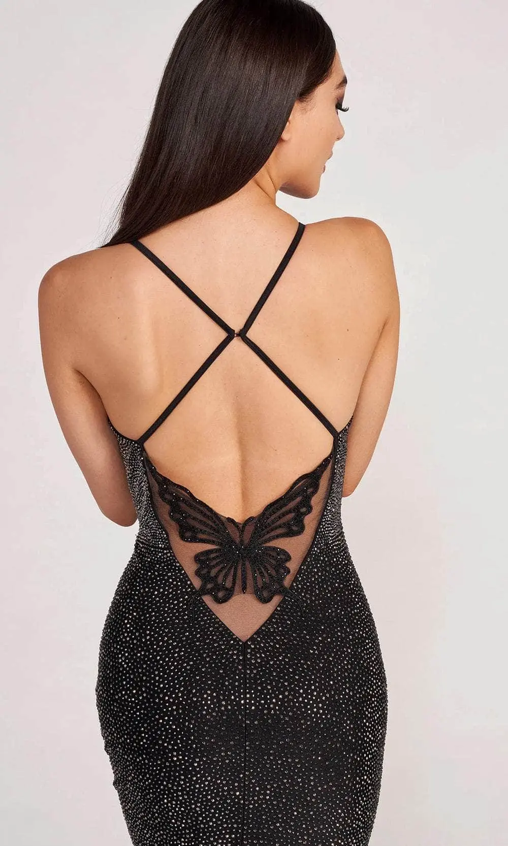 Ellie Wilde EW34005 - Butterfly Back Mermaid Prom Dress 4 Ellie Wilde EW34005 - Butterfly Back Mermaid Prom Dress - Image 4