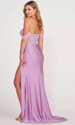 Ellie Wilde EW34112 - Beaded Ruched Evening Dress -Hot Sale WEDDING Store ellie wilde ew34112 beaded ruched evening dress evening dresses 31708566421587