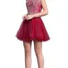 Aspeed Design - Embellished Halter A-line Homecoming Dress