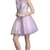 Aspeed Design - Embellished Illusion Bateau Homecoming Dress