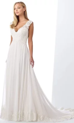 Enchanting By Mon Cheri - 119126 Lace Chiffon A-Line Bridal Dress
