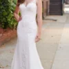 Enchanting By Mon Cheri - 120171 Embroidered Trumpet Bridal Gown