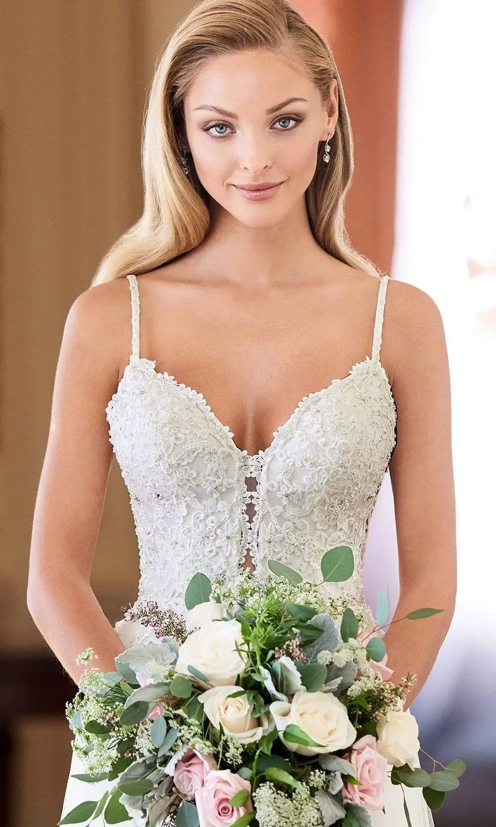 Enchanting By Mon Cheri - 218164 Plunging Sweetheart A-Line Gown 3 Enchanting By Mon Cheri - 218164 Plunging Sweetheart A-Line Gown - Image 3