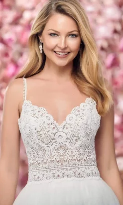 Enchanting By Mon Cheri - 219141 Lace Bodice A-Line Bridal Gown -Hot Sale WEDDING Store enchanting by mon cheri 219141 lace bodice a line bridal gown bridal dresses 28773518770259
