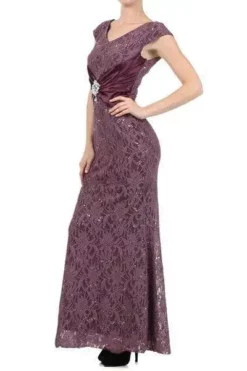 Eureka Fashion - 2003 Lace V-neck Trumpet Dress -Hot Sale WEDDING Store eureka fashion 2003 lace v neck trumpet dress evening dresses 28055775903827