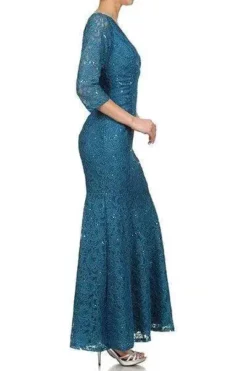 Eureka Fashion - 2040 Lace V-neck Trumpet Dress -Hot Sale WEDDING Store eureka fashion 2040 lace v neck trumpet dress mother of the bride dresses 28055785078867