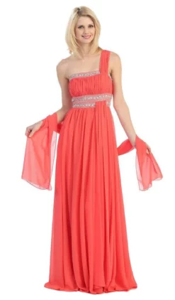 Eureka Fashion - 2426 Asymmetrical Bead-Banded Chiffon A-Line Gown 8 Eureka Fashion - 2426 Asymmetrical Bead-Banded Chiffon A-Line Gown -Hot Sale WEDDING Store eureka fashion 2426 asymmetrical bead banded chiffon a line gown special occasion dress xs coral 6701177864275