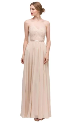 Eureka Fashion - 2800 Strapless Shirred Bodice A-Line Gown -Hot Sale WEDDING Store eureka fashion 2800 strapless shirred bodice a line gown special occasion dress xs champagne 6900686946387